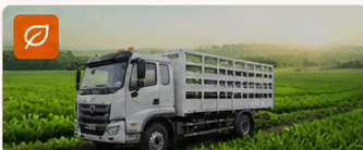 Commercial truck supporting an agricultural operation