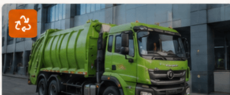 Specialized commercial vehicle for waste-management work